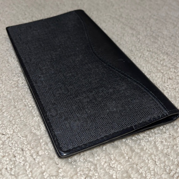 Gucci Black GG Black Canvas Long Bifold Wallet - Picture 3 of 13